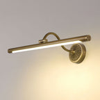Tiffany Black Adjustable Reading Spotlight Wall Lamp, Metal/Wood