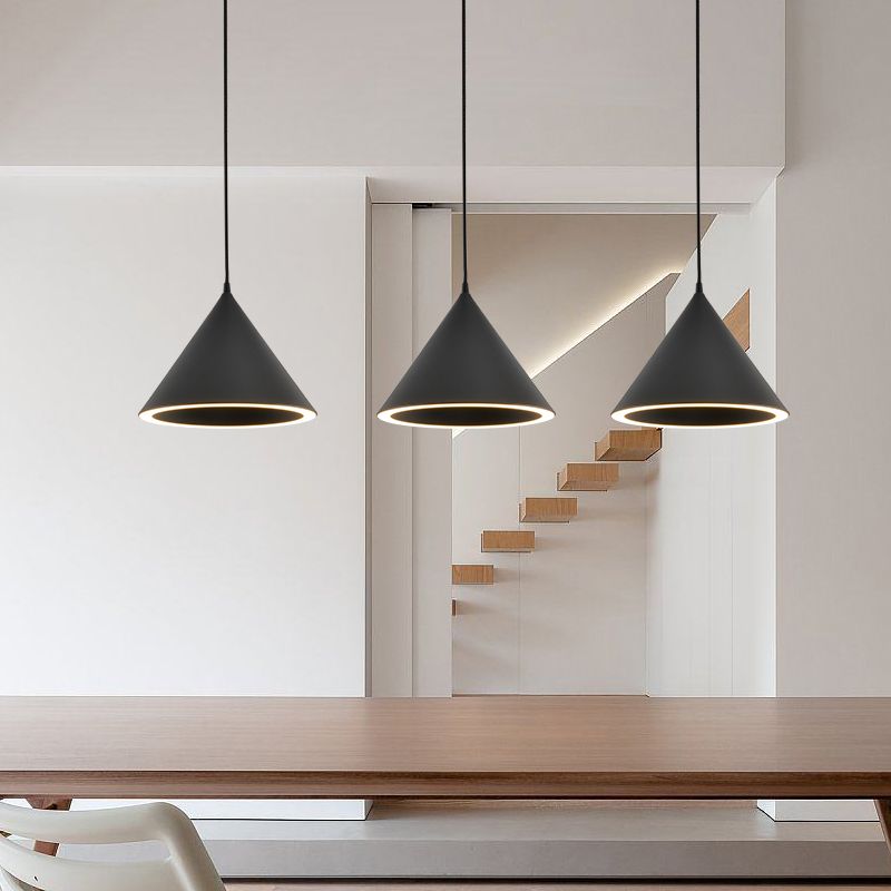 Aria Funnel-Shape Colourful LED Pendant Light
