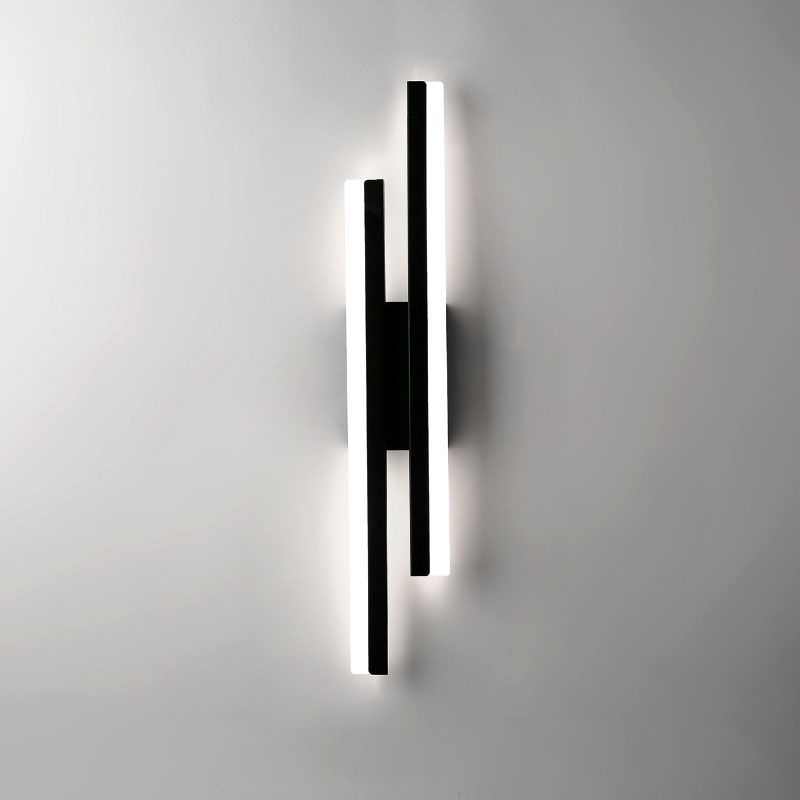 Cyral Minimalist Geometric Wall Lamp, Black/White