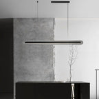 Arisha Minimalist Linear Metal/ Pendant Light, Black