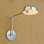 Epoch Wall Lamp Dome Minimalist, Adjustable Metal, Silver, Bedroom