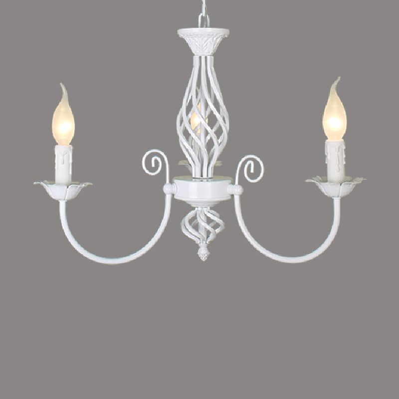Silva Pendant Light Candle Retro, Metal/Glass, Black/White, Restaurant
