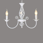 Silva Pendant Light Candle Retro, Metal/Glass, Black/White, Restaurant