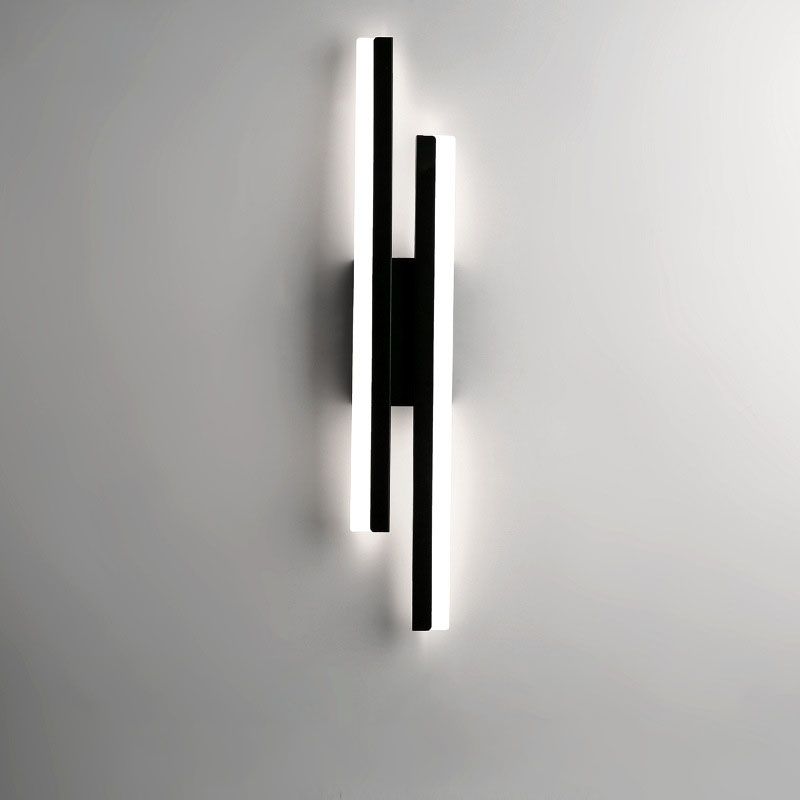 Cyral Minimalist Geometric Wall Lamp, Black/White