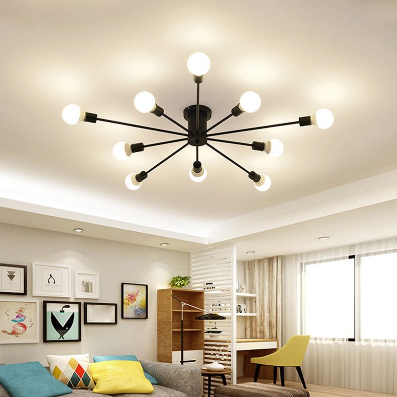 Valentina Modern Globe Bubble Flush Mount Ceiling Light