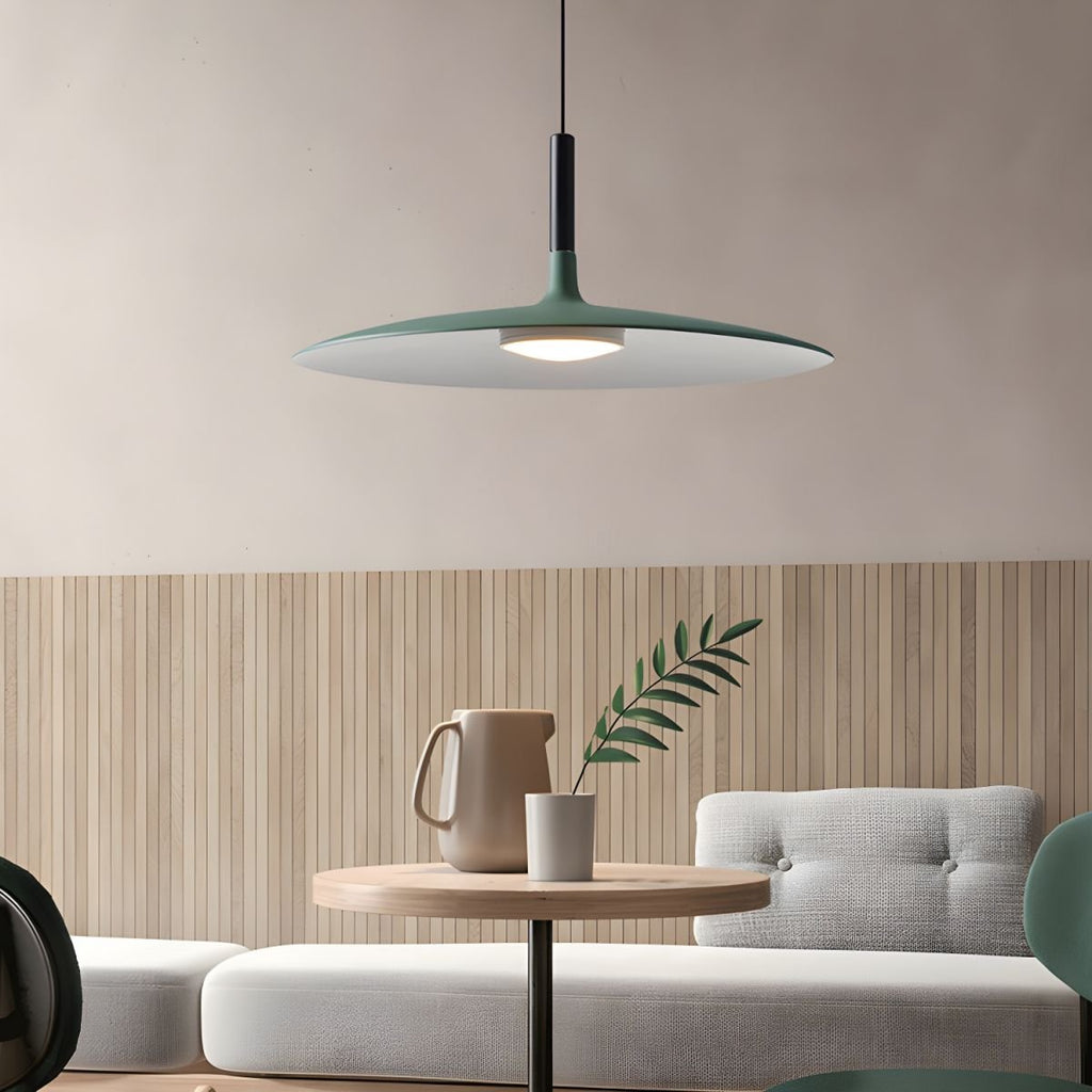 Lustra Pendant Lamp Aluminum Flat Disc