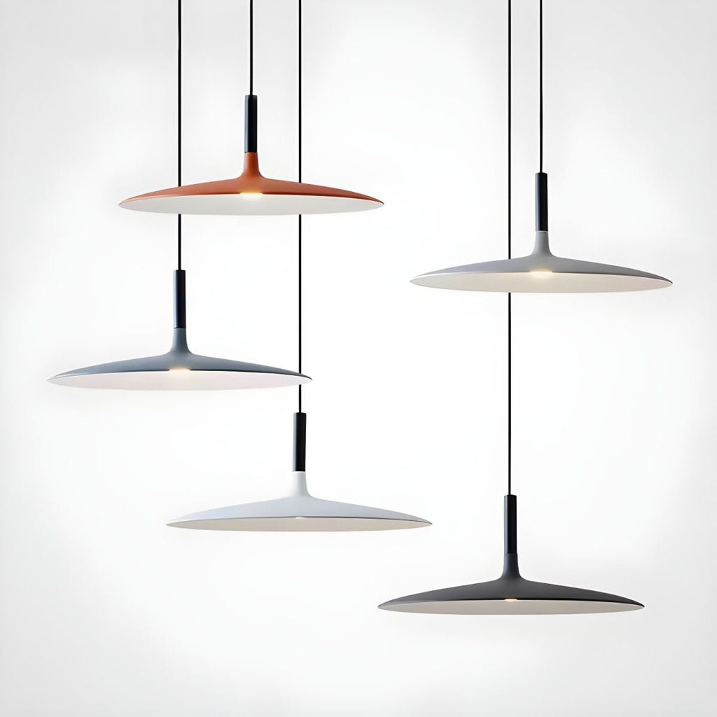 Lustra Pendant Lamp Aluminum Flat Disc