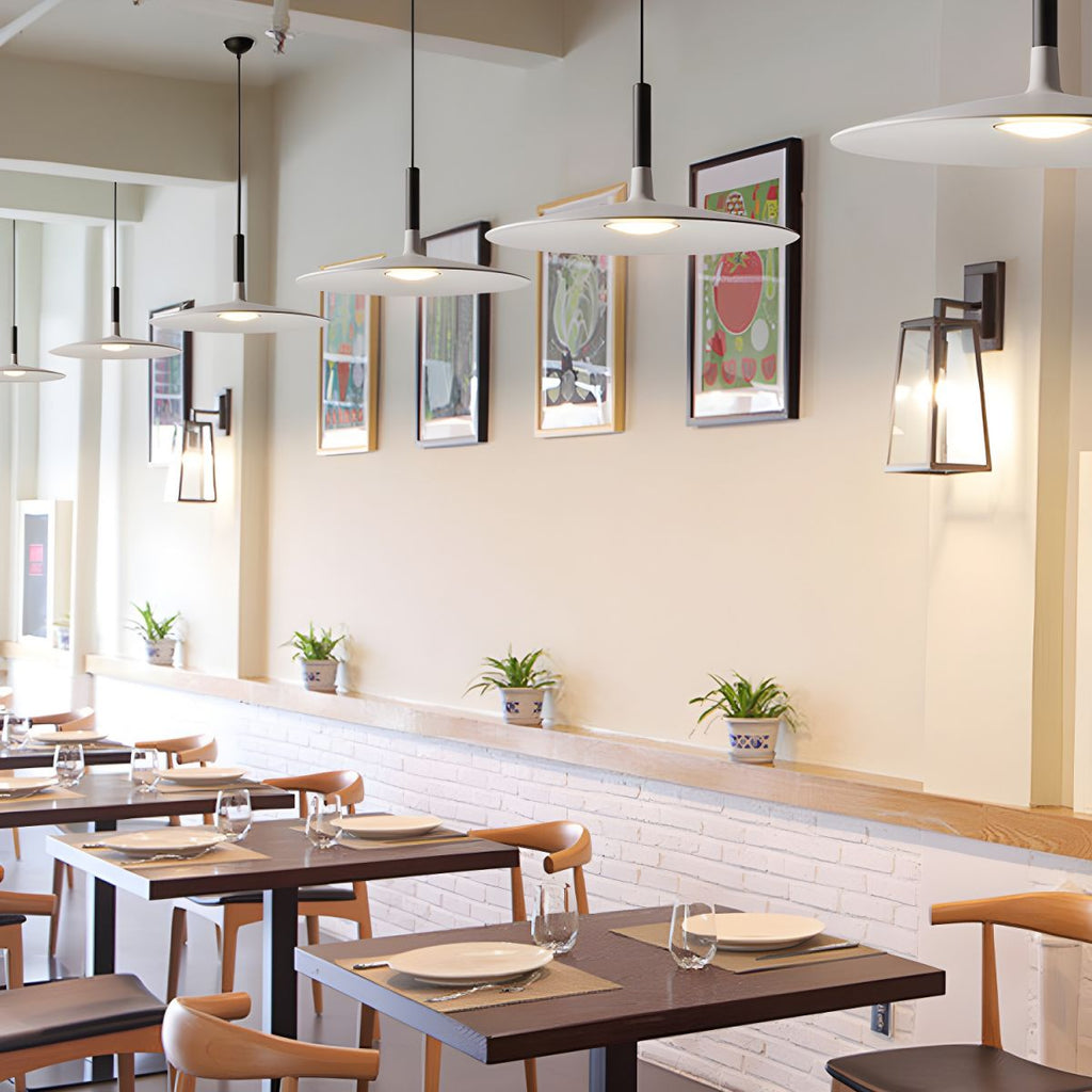 Lustra Pendant Lamp Aluminum Flat Disc