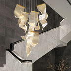 Arisha Luxury Artistic Chandelier, Gold