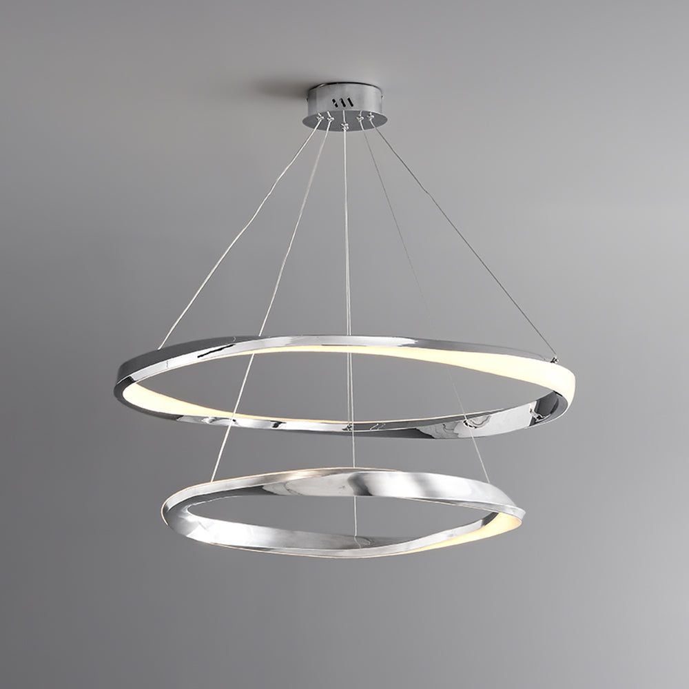 Arisha Minimalist Ring Spiral Shape  Pendant Light,Gold