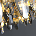 Kristy Modern Annular Metal Crystal Pendant Light,Gold