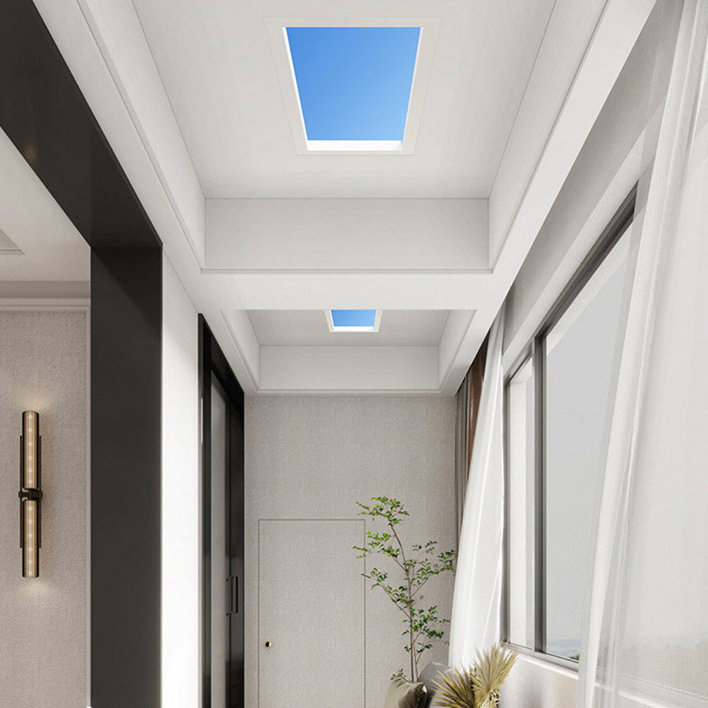 Arisha Modern Remote Control Flush Mount Ceiling Light, Black