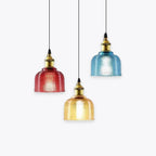 Valentina Glass Art Deco Pendant Lights,Colorful