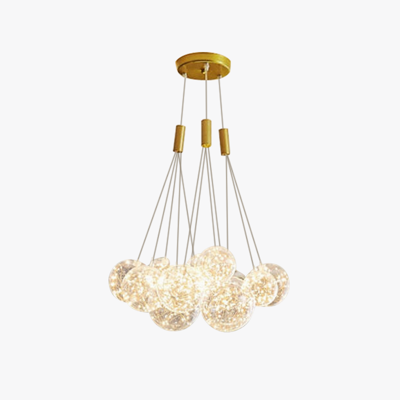 Valentina Glass Globe Bubble Pendant Light LED Stary