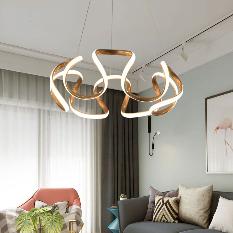 Clyra Modern Irregular Flower Pendant Light, 3 Colors