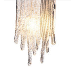Kristy Modern Flowing Jelly Pendant Light, Gold, Crystal/Brass