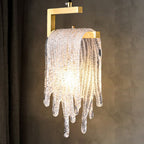 Kristy Modern Flowing Jelly Pendant Light, Gold, Crystal/Brass