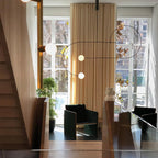 Arisha Minimalist Linear Mobile Pendant Light, Black