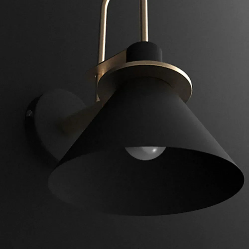 Valentina Vintage Horn Shape Metal Wall Lamp, Living room/Bedroom/Bathroom