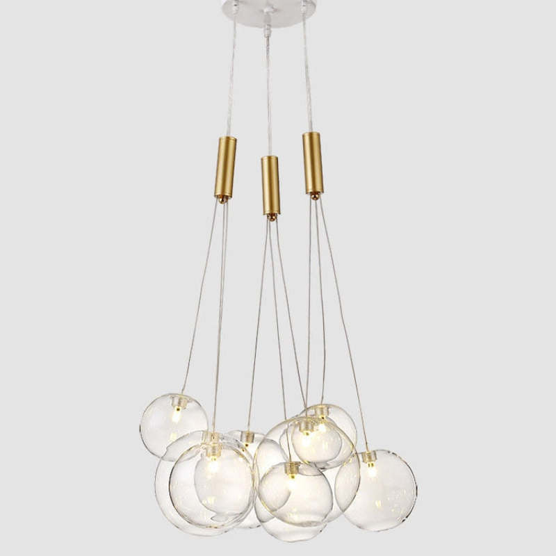 Valentina Glass Globe Bubble Pendant Light LED Stary