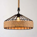 Epoch Retro Rope Metal Pendant Light, Black