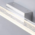 Arisha Modern Rectangular Metal Modern Wall Lamp, Silver