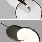 Arisha Pendant Light, Disc, Gold/Silver