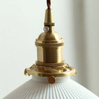 Muto Vintage Dome Ceramic/Wood Wall Lamp, Walnut/Wood/Clear
