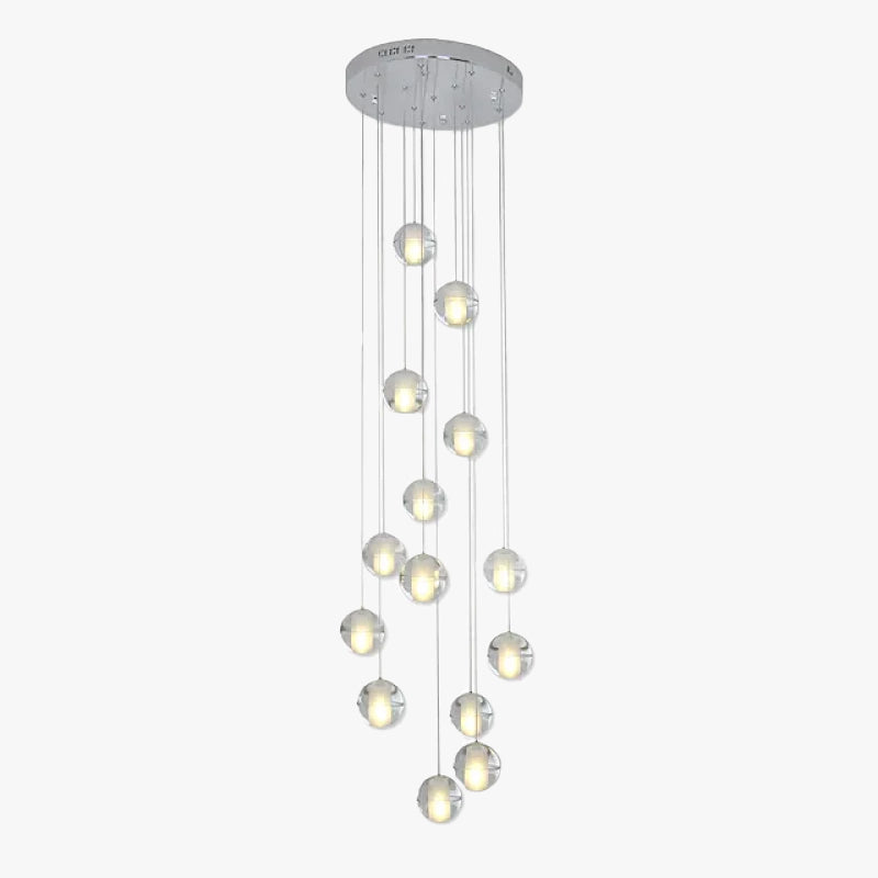 Valentina Modern Multi Clean Globe Pendant Light, Foyer