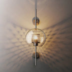 Kiri Industrial Classy Global Clear Glass Wall Lamp