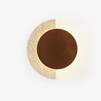 Coraeen Wall Light Demi-Lune in Travertine - Kingsley Beaumont
