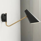 Epoch Rotatable Wall Lamp, Black & White & Gold, Bedroom