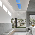 Arisha Modern Remote Control Flush Mount Ceiling Light, Black