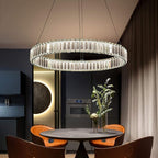 Kristy Elegant Round Crystal Chandelier, Clear