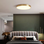 Arisha Nordic LED Gold Round Ceiling Light, Metal &