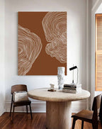 Wall Art Abstract Minimalist Wood Grain