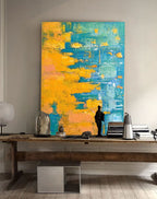 Wall Art Abstract Modern Impasto Scene
