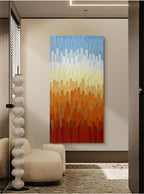 Vertical Gradient Impasto Oil Painting