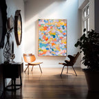 Wall Art Abstract Energetic Impasto Colorful