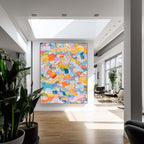 Wall Art Abstract Energetic Impasto Colorful
