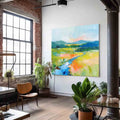 Wall Art Abstract Artistic Dopamine Mountain River