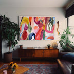 Expressionist Painting Bold Organic Shapes