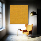Textured Minimalist Wall Art Solid Mustard Yellow