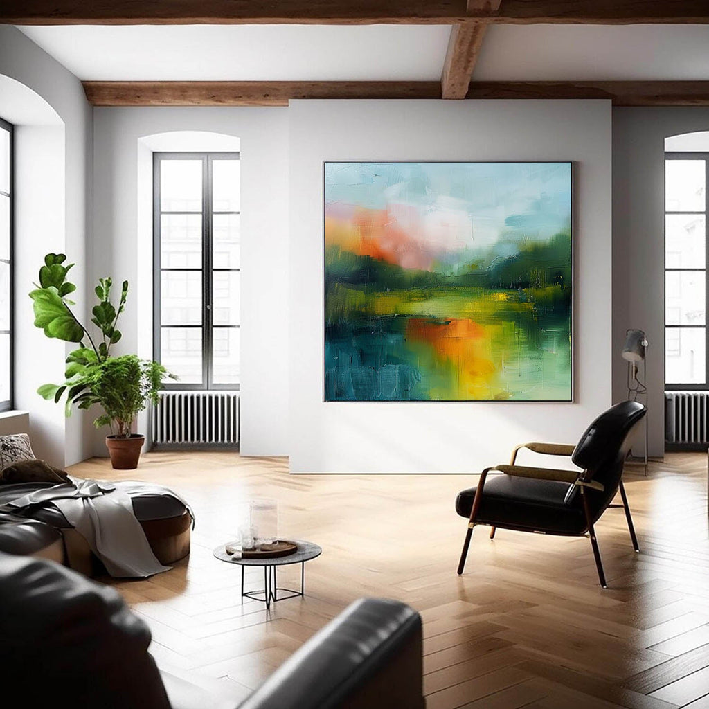 Wall Art Abstract Landscape Contemporary Soft