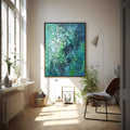 Wall Art Abstract Gradient Green Layer