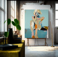 Contemplative Figure Oil Painting