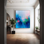 Wall Art Abstract Elegant Cool Tone Serene