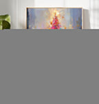 Vibrant Impressionist Christmas Tree Painting