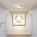 Arisha Modern Flush Mount Ceiling Light White Red Black Metal Balcony