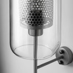 Kiri Industrial Classy Global Clear Glass Wall Lamp